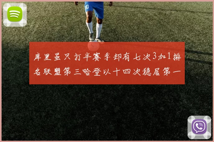 库里虽只打半赛季却有七次3加1排名联盟第三哈登以十四次稳居第一